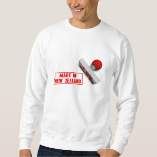 Gemacht in Neuseeland-Briefmarke oder -hieb auf Sweatshirt