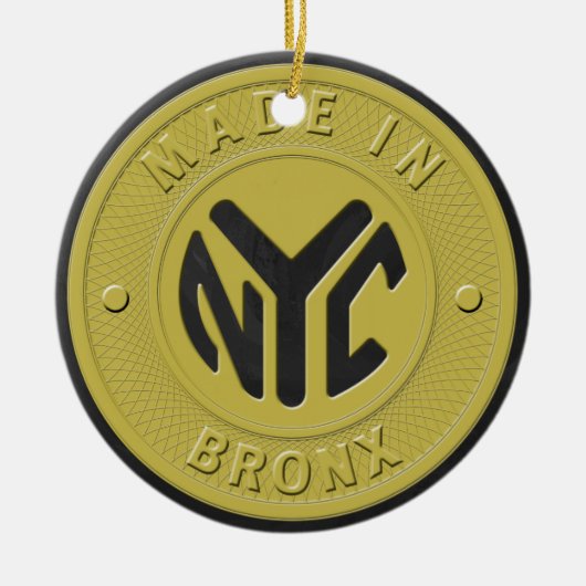 Gemacht in New York Bronx Keramikornament (Vorne)