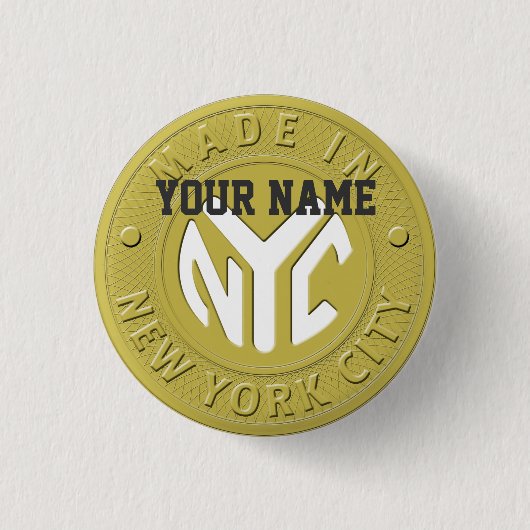 Gemacht in New York Button (Vorderseite)
