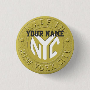 Gemacht in New York Button