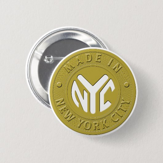 GEMACHT IN NYC Button (Vorne & Hinten)