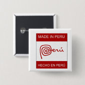 Gemacht in Peru Button (Vorne & Hinten)