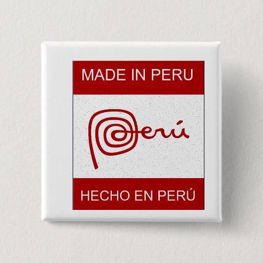 Gemacht in Peru Button (Vorderseite)