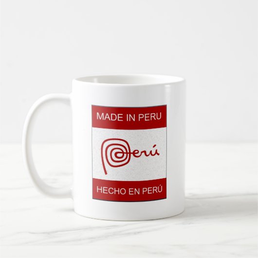 Gemacht in Peru Kaffeetasse (Links)