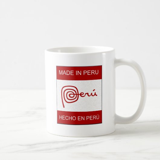 Gemacht in Peru Kaffeetasse (Rechts)