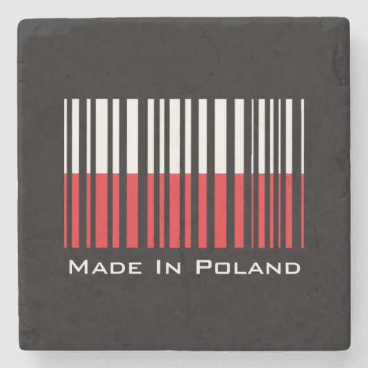 Gemacht in Polen-Untersetzer Steinuntersetzer (Vorderseite)