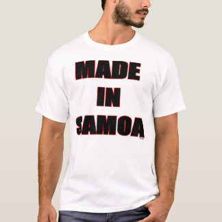 Gemacht in Samoa-Inseln (rote Kante) T-Shirt