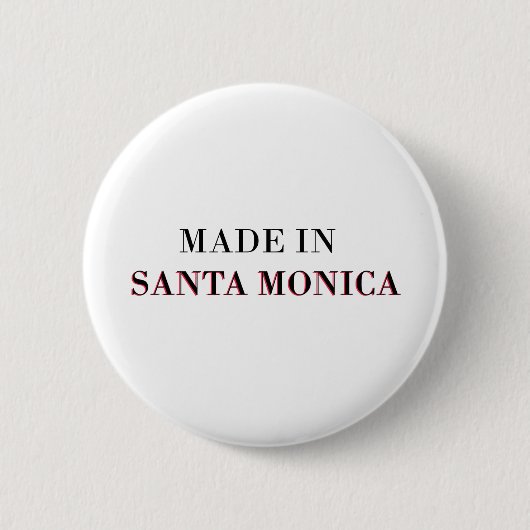 Gemacht in Santa Monica Button (Vorderseite)