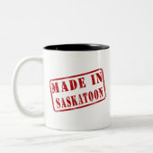 Gemacht in Saskatoon Zweifarbige Tasse (Links)