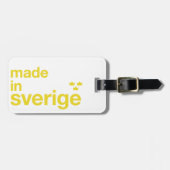 Gemacht in Schweden u. in Tre Krona/drei Kronen Gepäckanhänger (Vorderseite horizontal)