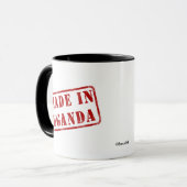 Gemacht in Uganda Tasse (Vorderseite Links)
