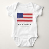 GEMACHT IN USA BABY STRAMPLER (Vorderseite)