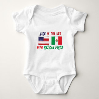 Gemacht in USA mit Mexikaner zerteilt Baby-T - Baby Strampler