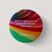 Gemacht mit Güte, ein Button (Vorderseite)