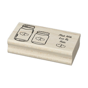 Gemacht mit Liebe-Briefmarke Gummistempel