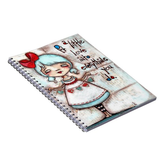 Gemacht mit Liebe - Notizbuch Notizblock (Rechte Seite)