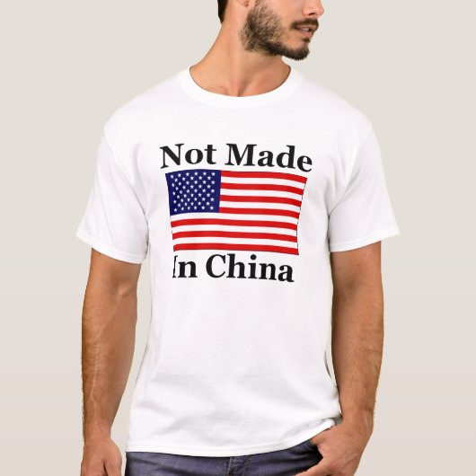 Gemacht nicht in der China - Amerikaner T-Shirt (Vorderseite)