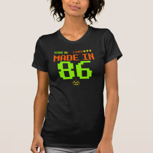 GEMACHTES im Jahre 1986 RETRO inspiriertes ARCADE T-Shirt