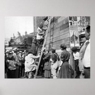 Gemälde am Times Square Theater, 1920er Poster