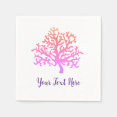 Gemälde an benutzerdefinierten Korallenriffen Serviette (Vorderseite)