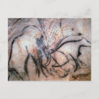Gemälde, auf denen Mammut und Rinder aus dem C dar