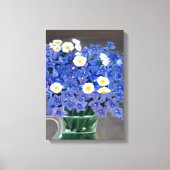 Gemälde auf Leinwand drucken blaue Blumen (Vorderseite)