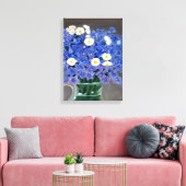 Gemälde auf Leinwand drucken blaue Blumen (Insitu (Wohnzimmer))