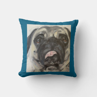 Gemälde aus Albernem Mops Kissen