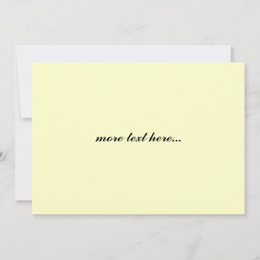 Gemälde aus dem Garten Einladung (Rückseite)