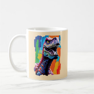 Gemälde aus einem Tyrannosaurus Rex T-Rex Kaffeetasse