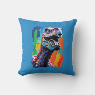 Gemälde aus einem Tyrannosaurus Rex T-Rex Kissen