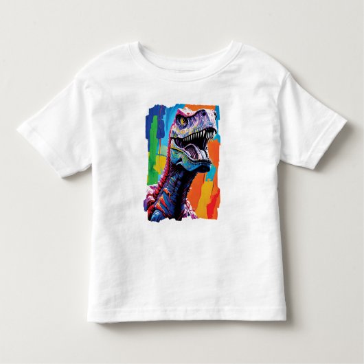 Gemälde aus einem Tyrannosaurus Rex | T-Rex Kleinkind T-shirt (Vorderseite)