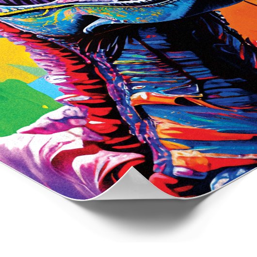 Gemälde aus einem Tyrannosaurus Rex | T-Rex Poster (Ecke)