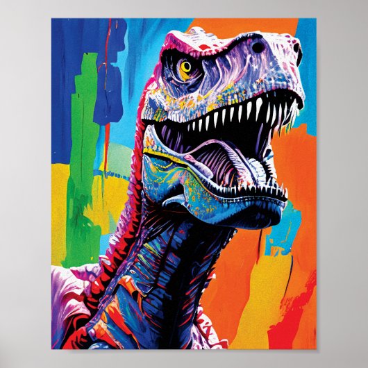 Gemälde aus einem Tyrannosaurus Rex | T-Rex Poster (Vorne)
