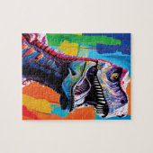 Gemälde aus einem Tyrannosaurus Rex | T-Rex Puzzle (Horizontal)