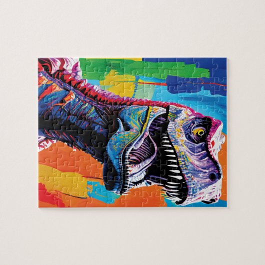 Gemälde aus einem Tyrannosaurus Rex | T-Rex Puzzle (Horizontal)
