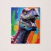Gemälde aus einem Tyrannosaurus Rex | T-Rex Puzzle (Vertikal)