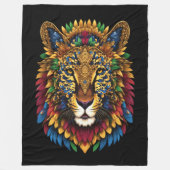 Gemälde aus gestumter Lion Fleecedecke (Vorderseite)
