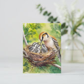 Gemälde aus Nest Postkarte (Stehend Vorderseite)