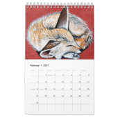 Gemälde aus süße Tier und Vögeln Kalender (Feb 2027)