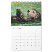 Gemälde aus süße Tier und Vögeln Kalender (Jan 2027)