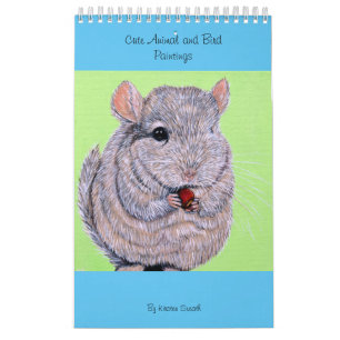 Gemälde aus süße Tier und Vögeln Kalender