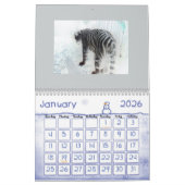 Gemälde aus tierischem Glas, Tiere, wild lebende T Kalender (Jan 2026)