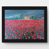 Gemälde Campo de Amapolas von Alfred Fox Fotoplatte (Vorderseite)