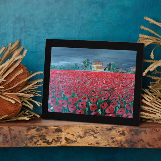 Gemälde Campo de Amapolas von Alfred Fox Fotoplatte (Seite)