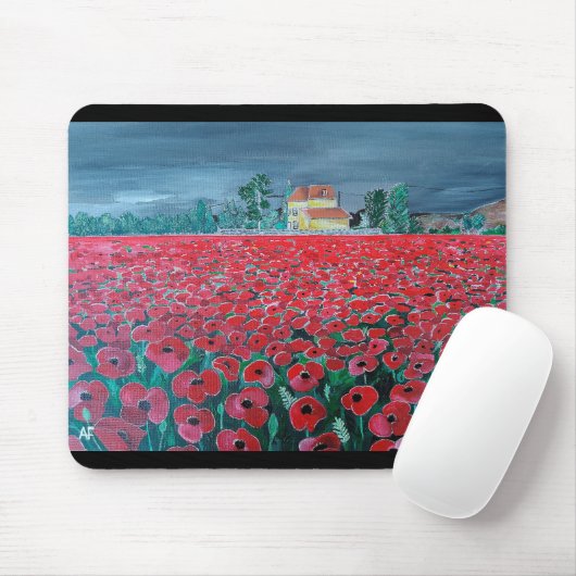 Gemälde Campo de Amapolas von Alfred Fox Mousepad (Mit Mouse)