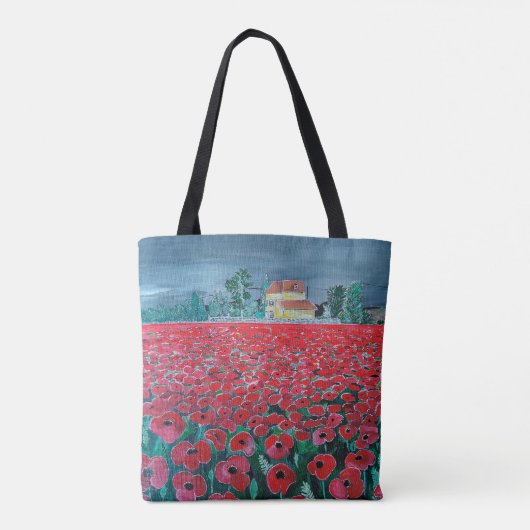 Gemälde Campo de Amapolas von Alfred Fox Tasche (Rückseite)