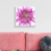 Gemälde Dahlia Kunst - Fuchsia Leinwanddruck (Insitu (Wohnzimmer))