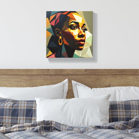 Gemälde Deco (Friedenssilhoette) Leinwanddruck (Insitu (Schlafzimmer))