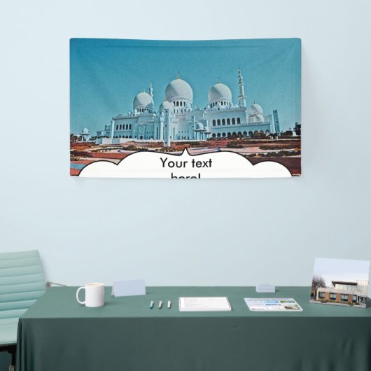 Gemälde der Abu Dhabi Moschee Banner (Messeveranstaltung)